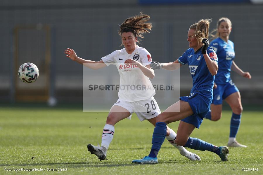 Maximiliane Rall, Barbara Dunst, Dietmar-Hopp-Stadion, Sinsheim, 07.03.2021, DFL, sport, action, Fussball, Deutschland, März 2021, Saison 2020/2021, SGE, TSG, Bundesliga, FLYERALARM Frauen-Bundesliga, Frauen, FFBL, Eintracht Frankfurt, TSG 1899 Hoffenheim - Bild-ID: 2289494 Maximiliane Rall, Barbara Dunst, Dietmar-Hopp-Stadion, Sinsheim, 07.03.2021, DFL, sport, action, Fussball, Deutschland, März 2021, Saison 2020/2021, SGE, TSG, Bundesliga, FLYERALARM Frauen-Bundesliga, Frauen, FFBL, Eintracht Frankfurt, TSG 1899 Hoffenheim - Bild-ID: 2289494