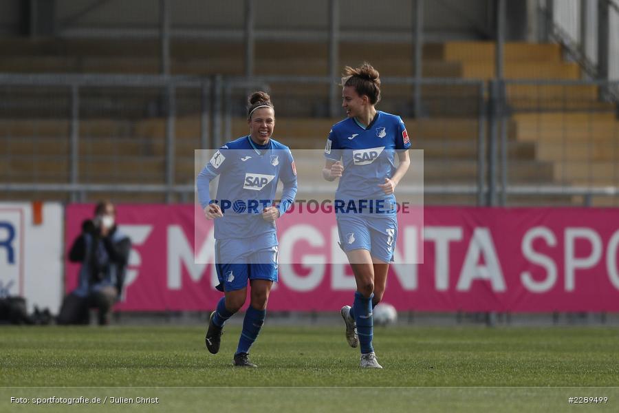 Franziska Harsch, Nicole Billa, Dietmar-Hopp-Stadion, Sinsheim, 07.03.2021, DFL, sport, action, Fussball, Deutschland, März 2021, Saison 2020/2021, SGE, TSG, Bundesliga, FLYERALARM Frauen-Bundesliga, Frauen, FFBL, Eintracht Frankfurt, TSG 1899 Hoffenheim - Bild-ID: 2289499 Franziska Harsch, Nicole Billa, Dietmar-Hopp-Stadion, Sinsheim, 07.03.2021, DFL, sport, action, Fussball, Deutschland, März 2021, Saison 2020/2021, SGE, TSG, Bundesliga, FLYERALARM Frauen-Bundesliga, Frauen, FFBL, Eintracht Frankfurt, TSG 1899 Hoffenheim - Bild-ID: 2289499
