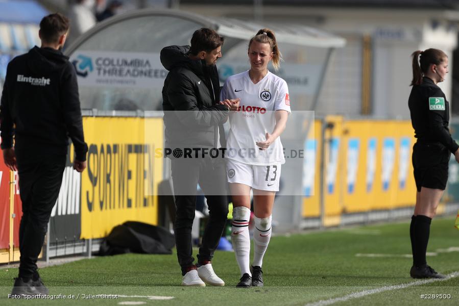 Niko Arnautis, Auswechslung, Virginia Kirchberger, Dietmar-Hopp-Stadion, Sinsheim, 07.03.2021, DFL, sport, action, Fussball, Deutschland, März 2021, Saison 2020/2021, SGE, TSG, Bundesliga, FLYERALARM Frauen-Bundesliga, Frauen, FFBL, Eintracht Frankfurt, TSG 1899 Hoffenheim - Bild-ID: 2289500 Niko Arnautis, Auswechslung, Virginia Kirchberger, Dietmar-Hopp-Stadion, Sinsheim, 07.03.2021, DFL, sport, action, Fussball, Deutschland, März 2021, Saison 2020/2021, SGE, TSG, Bundesliga, FLYERALARM Frauen-Bundesliga, Frauen, FFBL, Eintracht Frankfurt, TSG 1899 Hoffenheim - Bild-ID: 2289500