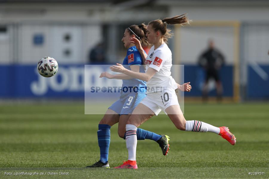 Laura Freigang, Katharina Naschenweng, Dietmar-Hopp-Stadion, Sinsheim, 07.03.2021, DFL, sport, action, Fussball, Deutschland, März 2021, Saison 2020/2021, SGE, TSG, Bundesliga, FLYERALARM Frauen-Bundesliga, Frauen, FFBL, Eintracht Frankfurt, TSG 1899 Hoffenheim - Bild-ID: 2289511 Laura Freigang, Katharina Naschenweng, Dietmar-Hopp-Stadion, Sinsheim, 07.03.2021, DFL, sport, action, Fussball, Deutschland, März 2021, Saison 2020/2021, SGE, TSG, Bundesliga, FLYERALARM Frauen-Bundesliga, Frauen, FFBL, Eintracht Frankfurt, TSG 1899 Hoffenheim - Bild-ID: 2289511