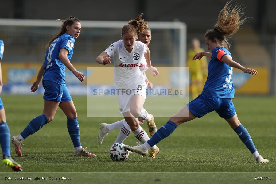Fabienne Dongus, Sjoeke Nüsken, Dietmar-Hopp-Stadion, Sinsheim, 07.03.2021, DFL, sport, action, Fussball, Deutschland, März 2021, Saison 2020/2021, SGE, TSG, Bundesliga, FLYERALARM Frauen-Bundesliga, Frauen, FFBL, Eintracht Frankfurt, TSG 1899 Hoffenheim - Bild-ID: 2289513 Fabienne Dongus, Sjoeke Nüsken, Dietmar-Hopp-Stadion, Sinsheim, 07.03.2021, DFL, sport, action, Fussball, Deutschland, März 2021, Saison 2020/2021, SGE, TSG, Bundesliga, FLYERALARM Frauen-Bundesliga, Frauen, FFBL, Eintracht Frankfurt, TSG 1899 Hoffenheim - Bild-ID: 2289513