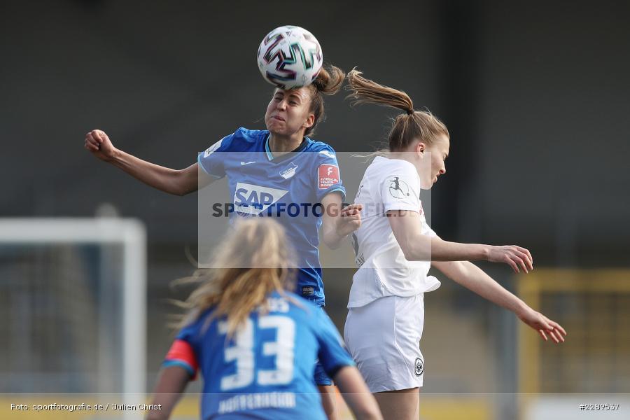 Laura Freigang, Franziska Harsch, Dietmar-Hopp-Stadion, Sinsheim, 07.03.2021, DFL, sport, action, Fussball, Deutschland, März 2021, Saison 2020/2021, SGE, TSG, Bundesliga, FLYERALARM Frauen-Bundesliga, Frauen, FFBL, Eintracht Frankfurt, TSG 1899 Hoffenheim - Bild-ID: 2289537 Laura Freigang, Franziska Harsch, Dietmar-Hopp-Stadion, Sinsheim, 07.03.2021, DFL, sport, action, Fussball, Deutschland, März 2021, Saison 2020/2021, SGE, TSG, Bundesliga, FLYERALARM Frauen-Bundesliga, Frauen, FFBL, Eintracht Frankfurt, TSG 1899 Hoffenheim - Bild-ID: 2289537