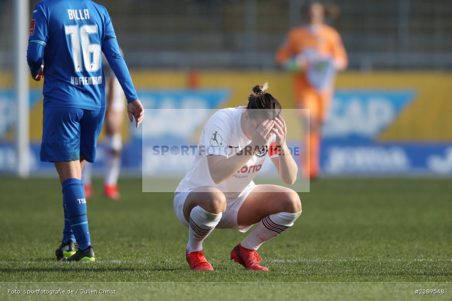 Enttäuscht, Tanja Pawollek, Dietmar-Hopp-Stadion, Sinsheim, 07.03.2021, DFL, sport, action, Fussball, Deutschland, März 2021, Saison 2020/2021, SGE, TSG, Bundesliga, FLYERALARM Frauen-Bundesliga, Frauen, FFBL, Eintracht Frankfurt, TSG 1899 Hoffenheim - Bild-ID: 2289548 Enttäuscht, Tanja Pawollek, Dietmar-Hopp-Stadion, Sinsheim, 07.03.2021, DFL, sport, action, Fussball, Deutschland, März 2021, Saison 2020/2021, SGE, TSG, Bundesliga, FLYERALARM Frauen-Bundesliga, Frauen, FFBL, Eintracht Frankfurt, TSG 1899 Hoffenheim - Bild-ID: 2289548