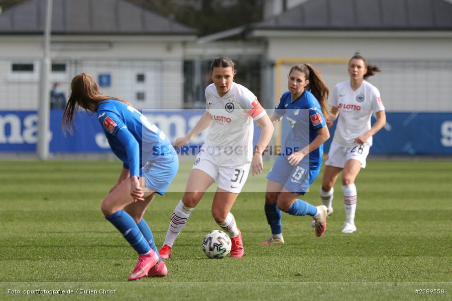 Tanja Pawollek, Dietmar-Hopp-Stadion, Sinsheim, 07.03.2021, DFL, sport, action, Fussball, Deutschland, März 2021, Saison 2020/2021, SGE, TSG, Bundesliga, FLYERALARM Frauen-Bundesliga, Frauen, FFBL, Eintracht Frankfurt, TSG 1899 Hoffenheim - Bild-ID: 2289558