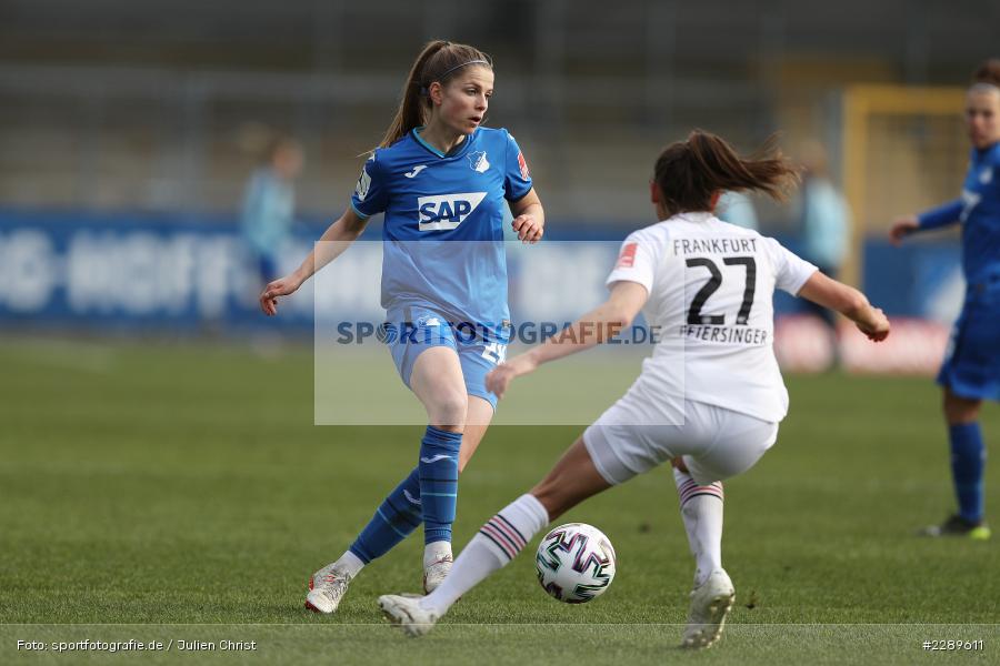 Laura Feiersinger, Tabea Waßmuth, Dietmar-Hopp-Stadion, Sinsheim, 07.03.2021, DFL, sport, action, Fussball, Deutschland, März 2021, Saison 2020/2021, SGE, TSG, Bundesliga, FLYERALARM Frauen-Bundesliga, Frauen, FFBL, Eintracht Frankfurt, TSG 1899 Hoffenheim - Bild-ID: 2289611 Laura Feiersinger, Tabea Waßmuth, Dietmar-Hopp-Stadion, Sinsheim, 07.03.2021, DFL, sport, action, Fussball, Deutschland, März 2021, Saison 2020/2021, SGE, TSG, Bundesliga, FLYERALARM Frauen-Bundesliga, Frauen, FFBL, Eintracht Frankfurt, TSG 1899 Hoffenheim - Bild-ID: 2289611