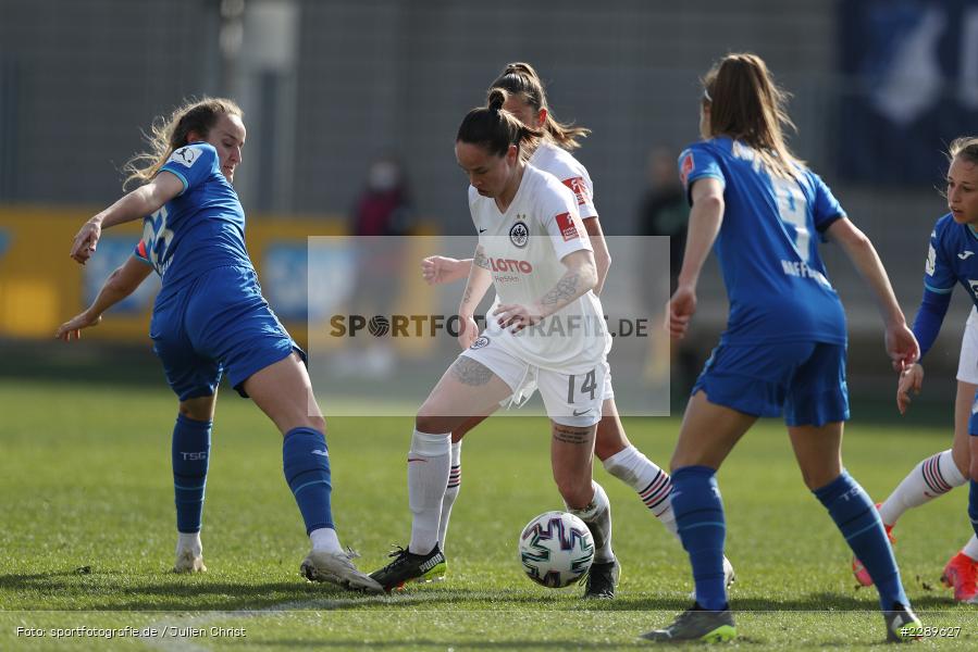Fabienne Dongus, Géraldine Reuteler, Dietmar-Hopp-Stadion, Sinsheim, 07.03.2021, DFL, sport, action, Fussball, Deutschland, März 2021, Saison 2020/2021, SGE, TSG, Bundesliga, FLYERALARM Frauen-Bundesliga, Frauen, FFBL, Eintracht Frankfurt, TSG 1899 Hoffenheim - Bild-ID: 2289627 Fabienne Dongus, Géraldine Reuteler, Dietmar-Hopp-Stadion, Sinsheim, 07.03.2021, DFL, sport, action, Fussball, Deutschland, März 2021, Saison 2020/2021, SGE, TSG, Bundesliga, FLYERALARM Frauen-Bundesliga, Frauen, FFBL, Eintracht Frankfurt, TSG 1899 Hoffenheim - Bild-ID: 2289627