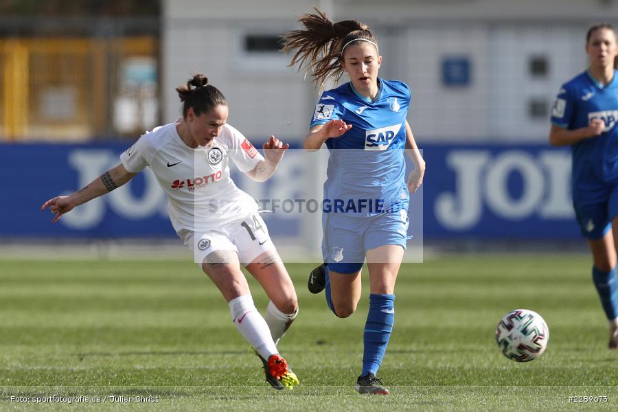 Katharina Naschenweng, Géraldine Reuteler, Dietmar-Hopp-Stadion, Sinsheim, 07.03.2021, DFL, sport, action, Fussball, Deutschland, März 2021, Saison 2020/2021, SGE, TSG, Bundesliga, FLYERALARM Frauen-Bundesliga, Frauen, FFBL, Eintracht Frankfurt, TSG 1899 Hoffenheim - Bild-ID: 2289673 Katharina Naschenweng, Géraldine Reuteler, Dietmar-Hopp-Stadion, Sinsheim, 07.03.2021, DFL, sport, action, Fussball, Deutschland, März 2021, Saison 2020/2021, SGE, TSG, Bundesliga, FLYERALARM Frauen-Bundesliga, Frauen, FFBL, Eintracht Frankfurt, TSG 1899 Hoffenheim - Bild-ID: 2289673