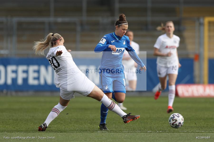 Laura Störzel, Nicole Billa, Dietmar-Hopp-Stadion, Sinsheim, 07.03.2021, DFL, sport, action, Fussball, Deutschland, März 2021, Saison 2020/2021, SGE, TSG, Bundesliga, FLYERALARM Frauen-Bundesliga, Frauen, FFBL, Eintracht Frankfurt, TSG 1899 Hoffenheim - Bild-ID: 2289689 Laura Störzel, Nicole Billa, Dietmar-Hopp-Stadion, Sinsheim, 07.03.2021, DFL, sport, action, Fussball, Deutschland, März 2021, Saison 2020/2021, SGE, TSG, Bundesliga, FLYERALARM Frauen-Bundesliga, Frauen, FFBL, Eintracht Frankfurt, TSG 1899 Hoffenheim - Bild-ID: 2289689