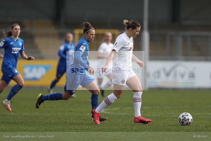 Nicole Billa, Tanja Pawollek, Dietmar-Hopp-Stadion, Sinsheim, 07.03.2021, DFL, sport, action, Fussball, Deutschland, März 2021, Saison 2020/2021, SGE, TSG, Bundesliga, FLYERALARM Frauen-Bundesliga, Frauen, FFBL, Eintracht Frankfurt, TSG 1899 Hoffenheim - Bild-ID: 2289690 Nicole Billa, Tanja Pawollek, Dietmar-Hopp-Stadion, Sinsheim, 07.03.2021, DFL, sport, action, Fussball, Deutschland, März 2021, Saison 2020/2021, SGE, TSG, Bundesliga, FLYERALARM Frauen-Bundesliga, Frauen, FFBL, Eintracht Frankfurt, TSG 1899 Hoffenheim - Bild-ID: 2289690