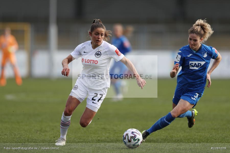 Laura Feiersinger, Dietmar-Hopp-Stadion, Sinsheim, 07.03.2021, DFL, sport, action, Fussball, Deutschland, März 2021, Saison 2020/2021, SGE, TSG, Bundesliga, FLYERALARM Frauen-Bundesliga, Frauen, FFBL, Eintracht Frankfurt, TSG 1899 Hoffenheim - Bild-ID: 2289698 Laura Feiersinger, Dietmar-Hopp-Stadion, Sinsheim, 07.03.2021, DFL, sport, action, Fussball, Deutschland, März 2021, Saison 2020/2021, SGE, TSG, Bundesliga, FLYERALARM Frauen-Bundesliga, Frauen, FFBL, Eintracht Frankfurt, TSG 1899 Hoffenheim - Bild-ID: 2289698