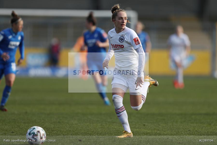 Sophia Kleinherne, Dietmar-Hopp-Stadion, Sinsheim, 07.03.2021, DFL, sport, action, Fussball, Deutschland, März 2021, Saison 2020/2021, SGE, TSG, Bundesliga, FLYERALARM Frauen-Bundesliga, Frauen, FFBL, Eintracht Frankfurt, TSG 1899 Hoffenheim - Bild-ID: 2289704