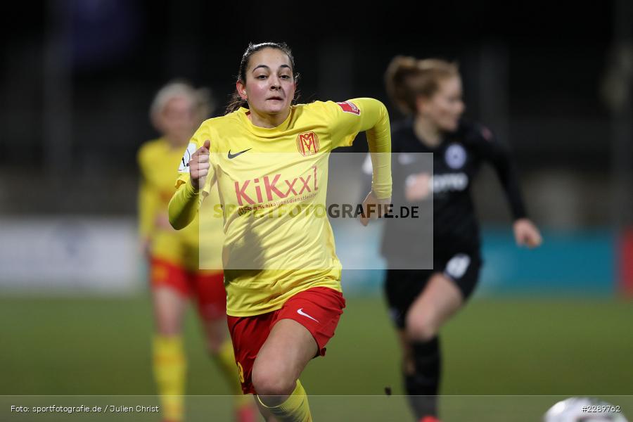 Athanasia Moraitou, Stadion am Brentanobad, Frankfurt, 12.03.2021, DFL, sport, action, Fussball, Deutschland, März 2021, Saison 2020/2021, SVM, SGE, Bundesliga, FLYERALARM Frauen-Bundesliga, Frauen, FFBL, SV Meppen, Eintracht Frankfurt - Bild-ID: 2289762