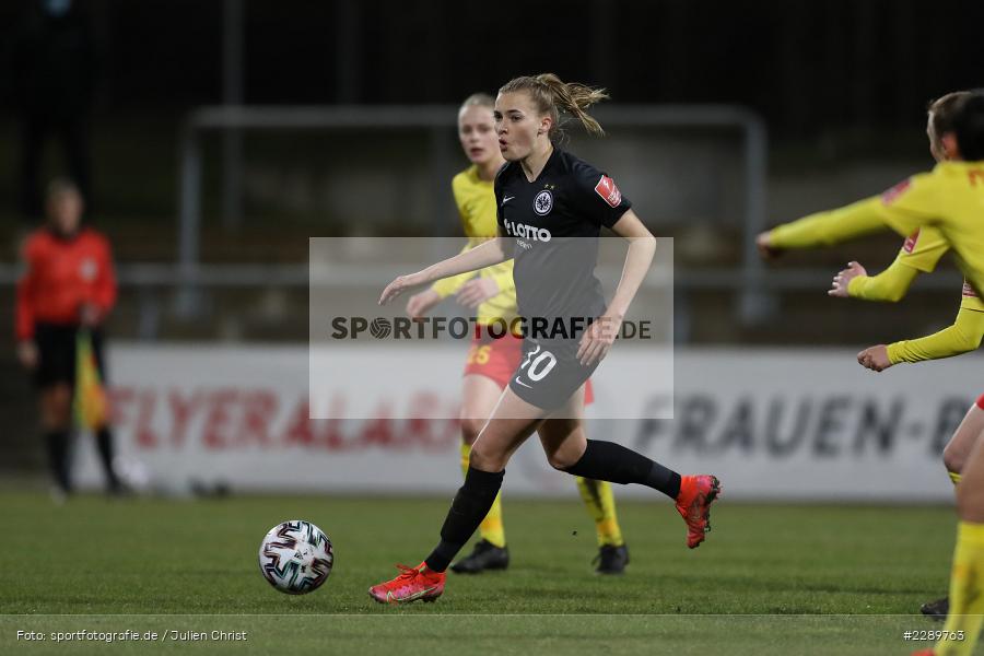 Laura Freigang, Stadion am Brentanobad, Frankfurt, 12.03.2021, DFL, sport, action, Fussball, Deutschland, März 2021, Saison 2020/2021, SVM, SGE, Bundesliga, FLYERALARM Frauen-Bundesliga, Frauen, FFBL, SV Meppen, Eintracht Frankfurt - Bild-ID: 2289763