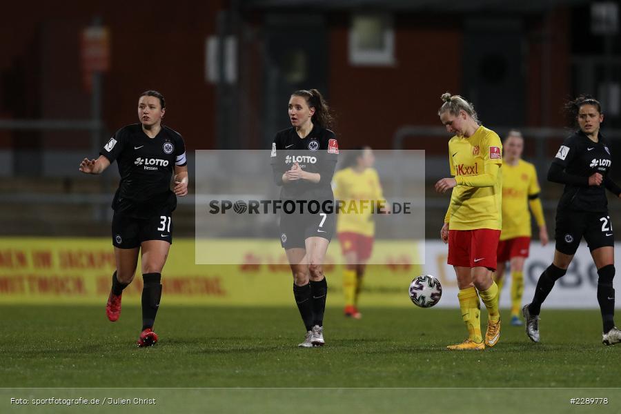 Torjubel, Lara Prasnikar, Stadion am Brentanobad, Frankfurt, 12.03.2021, DFL, sport, action, Fussball, Deutschland, März 2021, Saison 2020/2021, SVM, SGE, Bundesliga, FLYERALARM Frauen-Bundesliga, Frauen, FFBL, SV Meppen, Eintracht Frankfurt - Bild-ID: 2289778