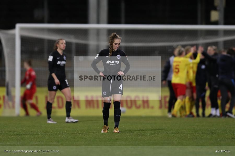 enttäuscht, Sophia Kleinherne, Stadion am Brentanobad, Frankfurt, 12.03.2021, DFL, sport, action, Fussball, Deutschland, März 2021, Saison 2020/2021, SVM, SGE, Bundesliga, FLYERALARM Frauen-Bundesliga, Frauen, FFBL, SV Meppen, Eintracht Frankfurt - Bild-ID: 2289783