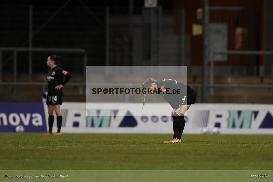 enttäuscht, Sophia Kleinherne, Stadion am Brentanobad, Frankfurt, 12.03.2021, DFL, sport, action, Fussball, Deutschland, März 2021, Saison 2020/2021, SVM, SGE, Bundesliga, FLYERALARM Frauen-Bundesliga, Frauen, FFBL, SV Meppen, Eintracht Frankfurt - Bild-ID: 2289787