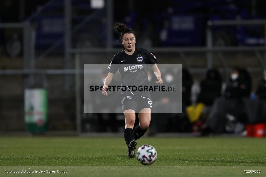 Barbara Dunst, Stadion am Brentanobad, Frankfurt, 12.03.2021, DFL, sport, action, Fussball, Deutschland, März 2021, Saison 2020/2021, SVM, SGE, Bundesliga, FLYERALARM Frauen-Bundesliga, Frauen, FFBL, SV Meppen, Eintracht Frankfurt - Bild-ID: 2289802