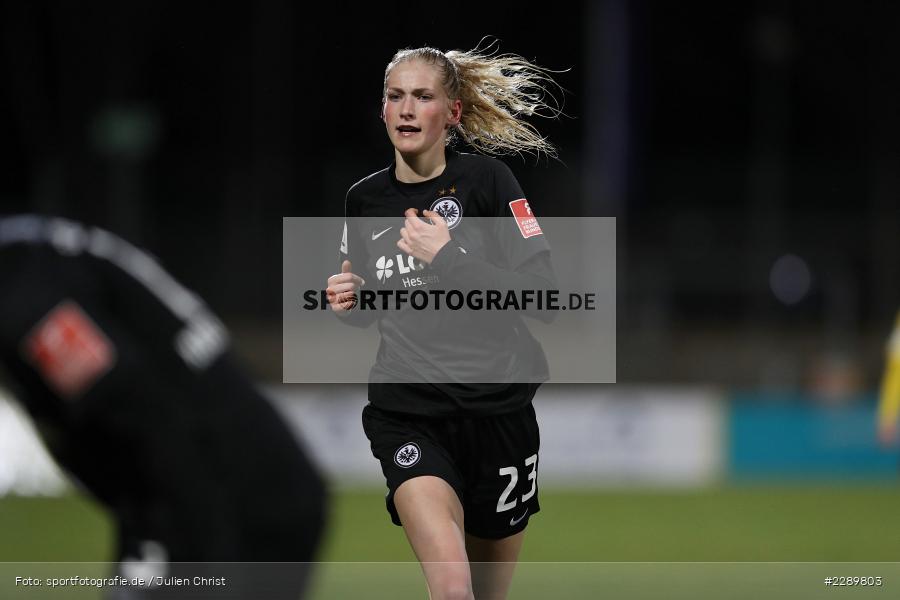 Camilla Küver, Stadion am Brentanobad, Frankfurt, 12.03.2021, DFL, sport, action, Fussball, Deutschland, März 2021, Saison 2020/2021, SVM, SGE, Bundesliga, FLYERALARM Frauen-Bundesliga, Frauen, FFBL, SV Meppen, Eintracht Frankfurt - Bild-ID: 2289803