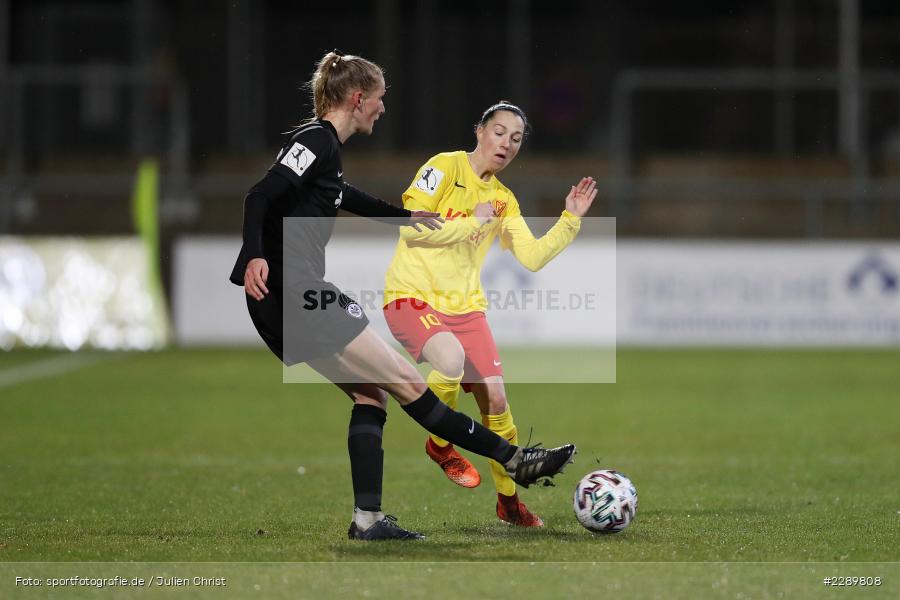 Lisa Josten, Camilla Küver, Stadion am Brentanobad, Frankfurt, 12.03.2021, DFL, sport, action, Fussball, Deutschland, März 2021, Saison 2020/2021, SVM, SGE, Bundesliga, FLYERALARM Frauen-Bundesliga, Frauen, FFBL, SV Meppen, Eintracht Frankfurt - Bild-ID: 2289808