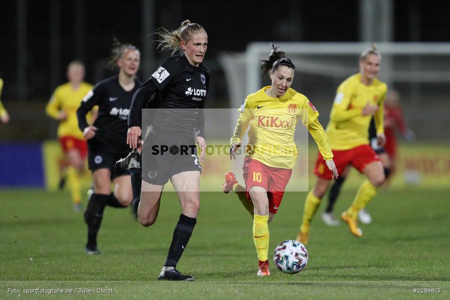 Lisa Josten, Camilla Küver, Stadion am Brentanobad, Frankfurt, 12.03.2021, DFL, sport, action, Fussball, Deutschland, März 2021, Saison 2020/2021, SVM, SGE, Bundesliga, FLYERALARM Frauen-Bundesliga, Frauen, FFBL, SV Meppen, Eintracht Frankfurt - Bild-ID: 2289813