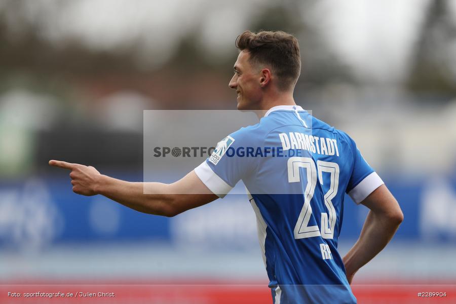 Torjubel, Nicolai Rapp, Merck-Stadion, Darmstadt, 13.03.2021, DFL, sport, action, Fussball, Deutschland, März 2021, Saison 2020/2021, FCE, D98, Bundesliga, 2. Bundesliga, FC Erzgebirge Aue, SV Darmstadt 98 - Bild-ID: 2289904