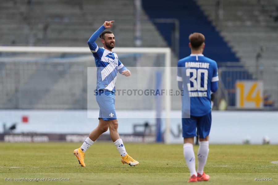Hattrick, Torjubel, Serdar Dursun, Merck-Stadion, Darmstadt, 13.03.2021, DFL, sport, action, Fussball, Deutschland, März 2021, Saison 2020/2021, FCE, D98, Bundesliga, 2. Bundesliga, FC Erzgebirge Aue, SV Darmstadt 98 - Bild-ID: 2289954 Hattrick, Torjubel, Serdar Dursun, Merck-Stadion, Darmstadt, 13.03.2021, DFL, sport, action, Fussball, Deutschland, März 2021, Saison 2020/2021, FCE, D98, Bundesliga, 2. Bundesliga, FC Erzgebirge Aue, SV Darmstadt 98 - Bild-ID: 2289954