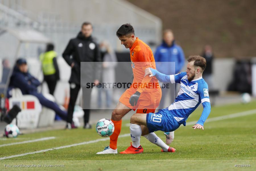 Adrian Stanilewicz, Antonio Jonjić, Merck-Stadion, Darmstadt, 13.03.2021, DFL, sport, action, Fussball, Deutschland, März 2021, Saison 2020/2021, FCE, D98, Bundesliga, 2. Bundesliga, FC Erzgebirge Aue, SV Darmstadt 98 - Bild-ID: 2289984 Adrian Stanilewicz, Antonio Jonjić, Merck-Stadion, Darmstadt, 13.03.2021, DFL, sport, action, Fussball, Deutschland, März 2021, Saison 2020/2021, FCE, D98, Bundesliga, 2. Bundesliga, FC Erzgebirge Aue, SV Darmstadt 98 - Bild-ID: 2289984
