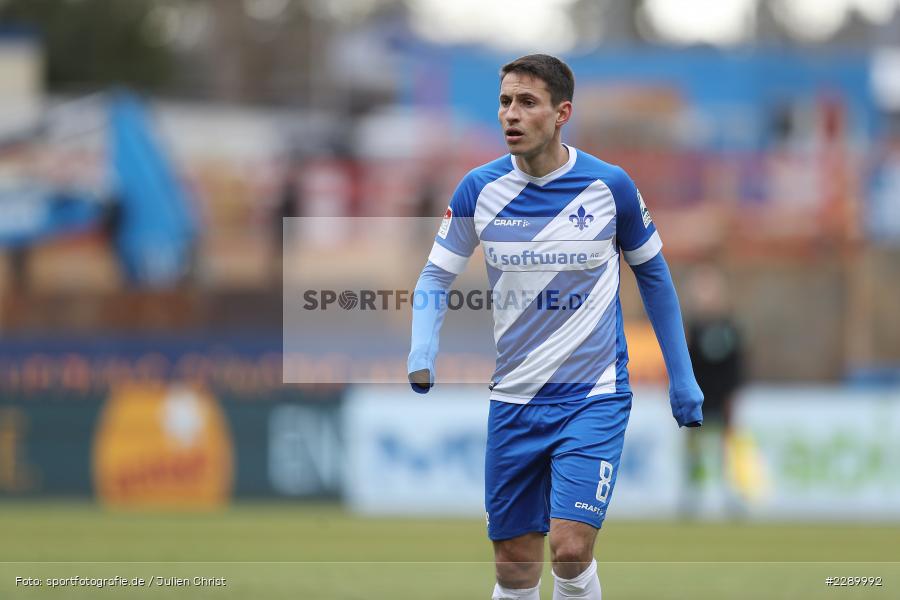 Fabian Schnellhardt, Merck-Stadion, Darmstadt, 13.03.2021, DFL, sport, action, Fussball, Deutschland, März 2021, Saison 2020/2021, FCE, D98, Bundesliga, 2. Bundesliga, FC Erzgebirge Aue, SV Darmstadt 98 - Bild-ID: 2289992