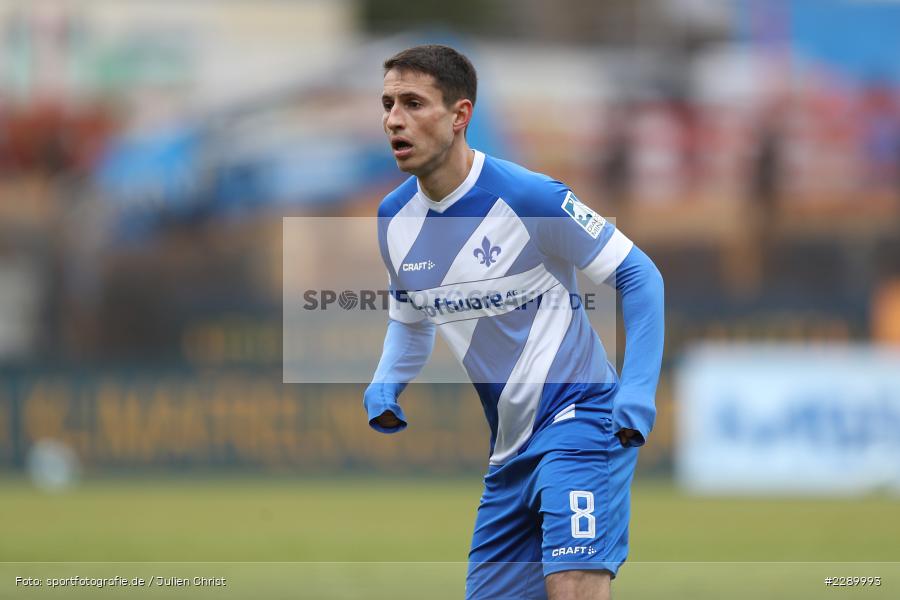 Fabian Schnellhardt, Merck-Stadion, Darmstadt, 13.03.2021, DFL, sport, action, Fussball, Deutschland, März 2021, Saison 2020/2021, FCE, D98, Bundesliga, 2. Bundesliga, FC Erzgebirge Aue, SV Darmstadt 98 - Bild-ID: 2289993
