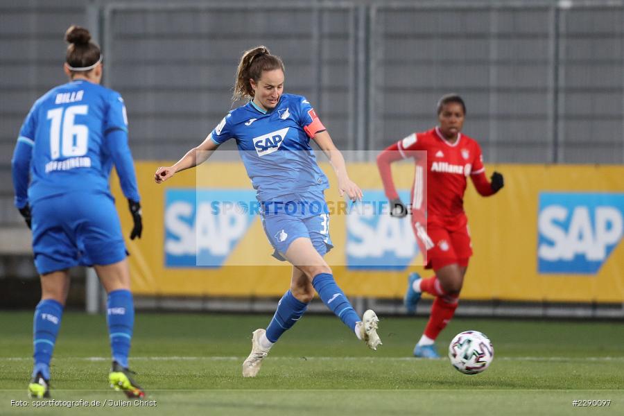 Fabienne Dongus, Dietmar-Hopp-Stadion, Sinsheim, 19.03.2021, DFL, sport, action, Fussball, Deutschland, März 2021, Saison 2020/2021, FCB, TSG, Frauen, Viertelfinale, DFB-Pokal, DFB, FC Bayern München, TSG 1899 Hoffenheim - Bild-ID: 2290097
