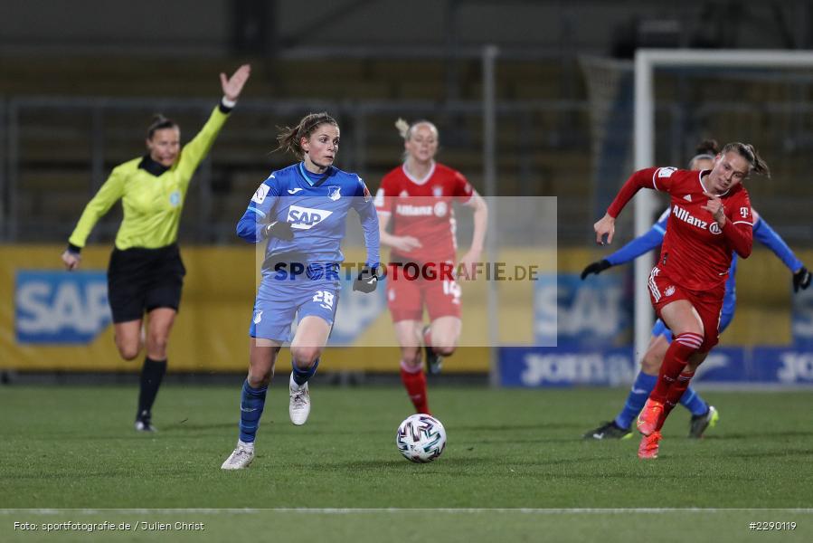 Tabea Waßmuth, Dietmar-Hopp-Stadion, Sinsheim, 19.03.2021, DFL, sport, action, Fussball, Deutschland, März 2021, Saison 2020/2021, FCB, TSG, Frauen, Viertelfinale, DFB-Pokal, DFB, FC Bayern München, TSG 1899 Hoffenheim - Bild-ID: 2290119 Tabea Waßmuth, Dietmar-Hopp-Stadion, Sinsheim, 19.03.2021, DFL, sport, action, Fussball, Deutschland, März 2021, Saison 2020/2021, FCB, TSG, Frauen, Viertelfinale, DFB-Pokal, DFB, FC Bayern München, TSG 1899 Hoffenheim - Bild-ID: 2290119