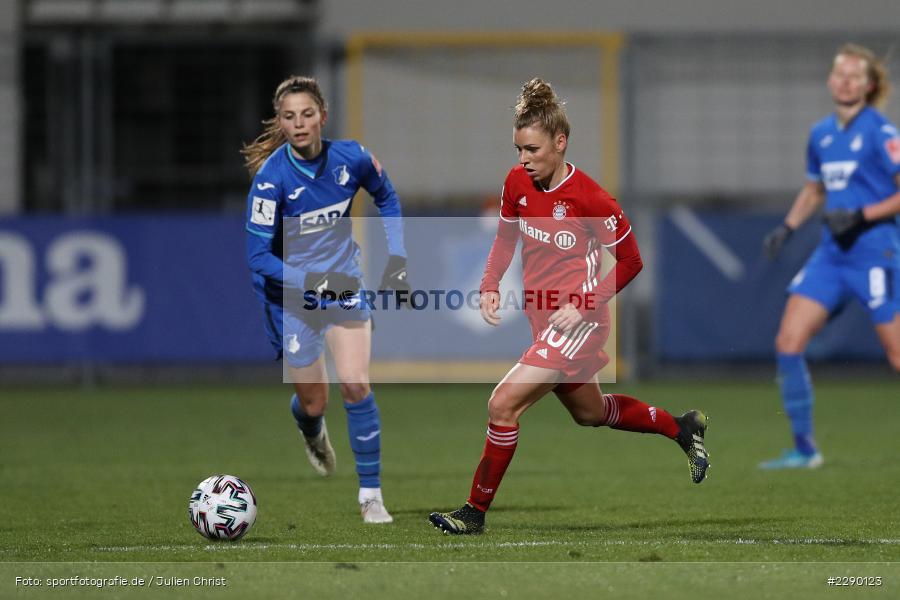 Linda Dallmann, Dietmar-Hopp-Stadion, Sinsheim, 19.03.2021, DFL, sport, action, Fussball, Deutschland, März 2021, Saison 2020/2021, FCB, TSG, Frauen, Viertelfinale, DFB-Pokal, DFB, FC Bayern München, TSG 1899 Hoffenheim - Bild-ID: 2290123