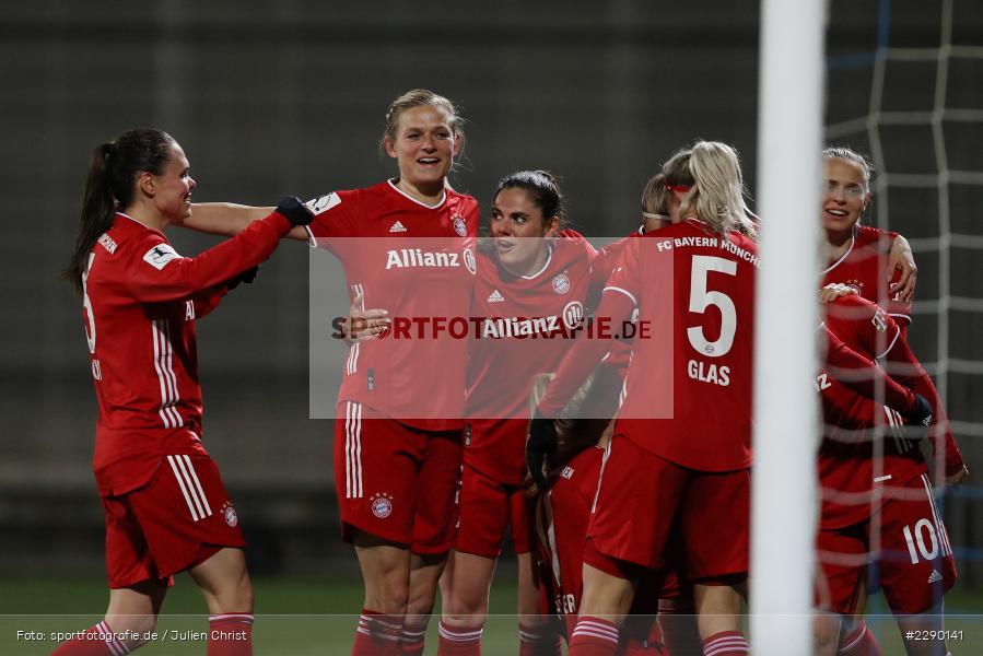 Lea Schüller, Sarah Zadrazil, Emotionen, Tor, Torjubel, Carina Wenninger, Dietmar-Hopp-Stadion, Sinsheim, 19.03.2021, DFL, sport, action, Fussball, Deutschland, März 2021, Saison 2020/2021, FCB, TSG, Frauen, Viertelfinale, DFB-Pokal, DFB, FC Bayern München, TSG 1899 Hoffenheim - Bild-ID: 2290141