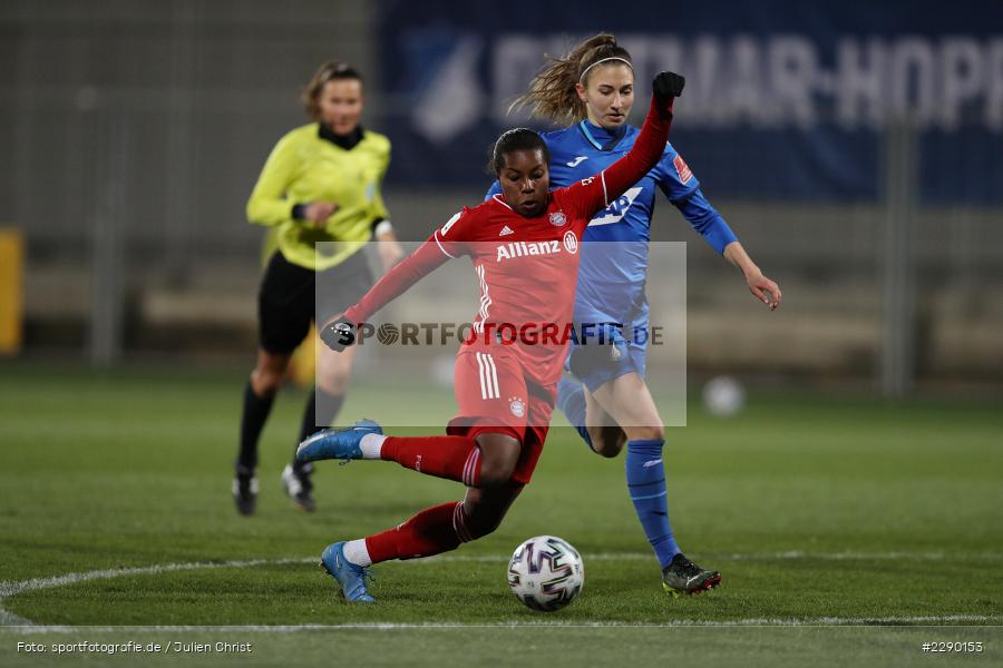 Katharina Naschenweng, Lineth Beerensteyn, Dietmar-Hopp-Stadion, Sinsheim, 19.03.2021, DFL, sport, action, Fussball, Deutschland, März 2021, Saison 2020/2021, FCB, TSG, Frauen, Viertelfinale, DFB-Pokal, DFB, FC Bayern München, TSG 1899 Hoffenheim - Bild-ID: 2290153 Katharina Naschenweng, Lineth Beerensteyn, Dietmar-Hopp-Stadion, Sinsheim, 19.03.2021, DFL, sport, action, Fussball, Deutschland, März 2021, Saison 2020/2021, FCB, TSG, Frauen, Viertelfinale, DFB-Pokal, DFB, FC Bayern München, TSG 1899 Hoffenheim - Bild-ID: 2290153