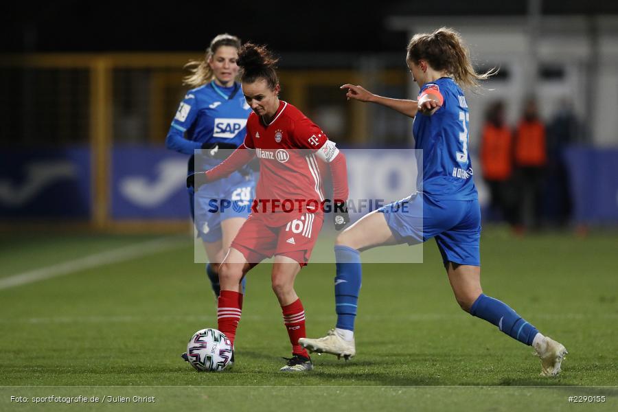 Fabienne Dongus, Lina Magull, Dietmar-Hopp-Stadion, Sinsheim, 19.03.2021, DFL, sport, action, Fussball, Deutschland, März 2021, Saison 2020/2021, FCB, TSG, Frauen, Viertelfinale, DFB-Pokal, DFB, FC Bayern München, TSG 1899 Hoffenheim - Bild-ID: 2290155 Fabienne Dongus, Lina Magull, Dietmar-Hopp-Stadion, Sinsheim, 19.03.2021, DFL, sport, action, Fussball, Deutschland, März 2021, Saison 2020/2021, FCB, TSG, Frauen, Viertelfinale, DFB-Pokal, DFB, FC Bayern München, TSG 1899 Hoffenheim - Bild-ID: 2290155