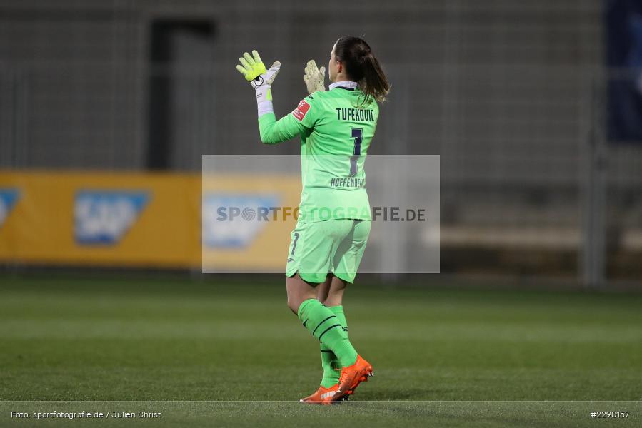 Martina Tufekovic, Dietmar-Hopp-Stadion, Sinsheim, 19.03.2021, DFL, sport, action, Fussball, Deutschland, März 2021, Saison 2020/2021, FCB, TSG, Frauen, Viertelfinale, DFB-Pokal, DFB, FC Bayern München, TSG 1899 Hoffenheim - Bild-ID: 2290157 Martina Tufekovic, Dietmar-Hopp-Stadion, Sinsheim, 19.03.2021, DFL, sport, action, Fussball, Deutschland, März 2021, Saison 2020/2021, FCB, TSG, Frauen, Viertelfinale, DFB-Pokal, DFB, FC Bayern München, TSG 1899 Hoffenheim - Bild-ID: 2290157