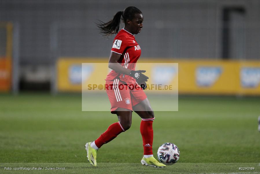 Viviane Asseyi, Dietmar-Hopp-Stadion, Sinsheim, 19.03.2021, DFL, sport, action, Fussball, Deutschland, März 2021, Saison 2020/2021, FCB, TSG, Frauen, Viertelfinale, DFB-Pokal, DFB, FC Bayern München, TSG 1899 Hoffenheim - Bild-ID: 2290189 Viviane Asseyi, Dietmar-Hopp-Stadion, Sinsheim, 19.03.2021, DFL, sport, action, Fussball, Deutschland, März 2021, Saison 2020/2021, FCB, TSG, Frauen, Viertelfinale, DFB-Pokal, DFB, FC Bayern München, TSG 1899 Hoffenheim - Bild-ID: 2290189