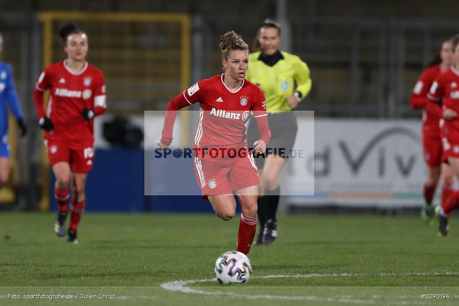 Linda Dallmann, Dietmar-Hopp-Stadion, Sinsheim, 19.03.2021, DFL, sport, action, Fussball, Deutschland, März 2021, Saison 2020/2021, FCB, TSG, Frauen, Viertelfinale, DFB-Pokal, DFB, FC Bayern München, TSG 1899 Hoffenheim - Bild-ID: 2290194