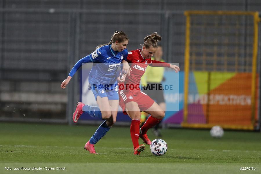 Klara Bühl, Jule Brand, Dietmar-Hopp-Stadion, Sinsheim, 19.03.2021, DFL, sport, action, Fussball, Deutschland, März 2021, Saison 2020/2021, FCB, TSG, Frauen, Viertelfinale, DFB-Pokal, DFB, FC Bayern München, TSG 1899 Hoffenheim - Bild-ID: 2290196 Klara Bühl, Jule Brand, Dietmar-Hopp-Stadion, Sinsheim, 19.03.2021, DFL, sport, action, Fussball, Deutschland, März 2021, Saison 2020/2021, FCB, TSG, Frauen, Viertelfinale, DFB-Pokal, DFB, FC Bayern München, TSG 1899 Hoffenheim - Bild-ID: 2290196