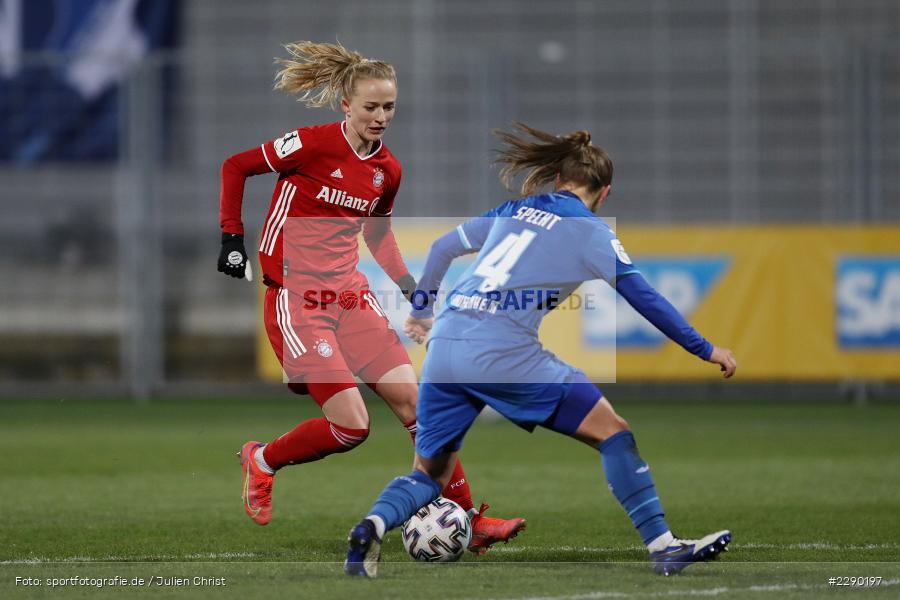 Michaela Specht, Lea Schüller, Dietmar-Hopp-Stadion, Sinsheim, 19.03.2021, DFL, sport, action, Fussball, Deutschland, März 2021, Saison 2020/2021, FCB, TSG, Frauen, Viertelfinale, DFB-Pokal, DFB, FC Bayern München, TSG 1899 Hoffenheim - Bild-ID: 2290197 Michaela Specht, Lea Schüller, Dietmar-Hopp-Stadion, Sinsheim, 19.03.2021, DFL, sport, action, Fussball, Deutschland, März 2021, Saison 2020/2021, FCB, TSG, Frauen, Viertelfinale, DFB-Pokal, DFB, FC Bayern München, TSG 1899 Hoffenheim - Bild-ID: 2290197