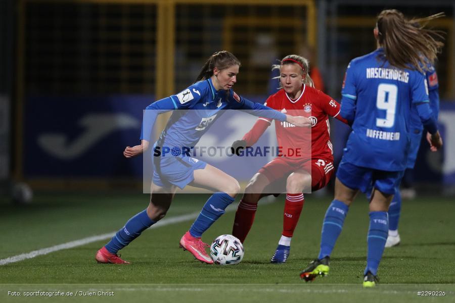Jule Brand, Dietmar-Hopp-Stadion, Sinsheim, 19.03.2021, DFL, sport, action, Fussball, Deutschland, März 2021, Saison 2020/2021, FCB, TSG, Frauen, Viertelfinale, DFB-Pokal, DFB, FC Bayern München, TSG 1899 Hoffenheim - Bild-ID: 2290226 Jule Brand, Dietmar-Hopp-Stadion, Sinsheim, 19.03.2021, DFL, sport, action, Fussball, Deutschland, März 2021, Saison 2020/2021, FCB, TSG, Frauen, Viertelfinale, DFB-Pokal, DFB, FC Bayern München, TSG 1899 Hoffenheim - Bild-ID: 2290226