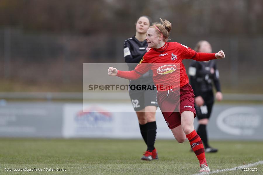 Freude, Torjubel, Amber Barrett, Soccergirl Sportpark, Würzburg, 21.03.2021, DFL, sport, action, Fussball, Deutschland, März 2021, Saison 2020/2021, FCK, FWK, Frauen, Süd, 2. Frauen-Bundesliga, 1. FC Köln, FC Würzburger Kickers - Bild-ID: 2290273 Freude, Torjubel, Amber Barrett, Soccergirl Sportpark, Würzburg, 21.03.2021, DFL, sport, action, Fussball, Deutschland, März 2021, Saison 2020/2021, FCK, FWK, Frauen, Süd, 2. Frauen-Bundesliga, 1. FC Köln, FC Würzburger Kickers - Bild-ID: 2290273