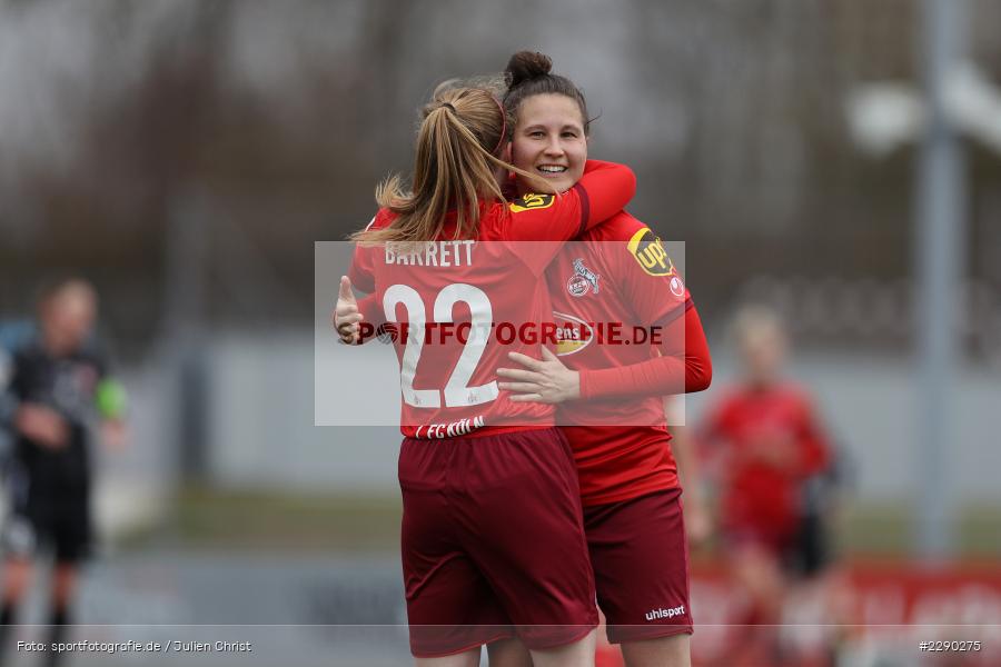 Sabrina Horvat, Freude, Torjubel, Amber Barrett, Soccergirl Sportpark, Würzburg, 21.03.2021, DFL, sport, action, Fussball, Deutschland, März 2021, Saison 2020/2021, FCK, FWK, Frauen, Süd, 2. Frauen-Bundesliga, 1. FC Köln, FC Würzburger Kickers - Bild-ID: 2290275 Sabrina Horvat, Freude, Torjubel, Amber Barrett, Soccergirl Sportpark, Würzburg, 21.03.2021, DFL, sport, action, Fussball, Deutschland, März 2021, Saison 2020/2021, FCK, FWK, Frauen, Süd, 2. Frauen-Bundesliga, 1. FC Köln, FC Würzburger Kickers - Bild-ID: 2290275