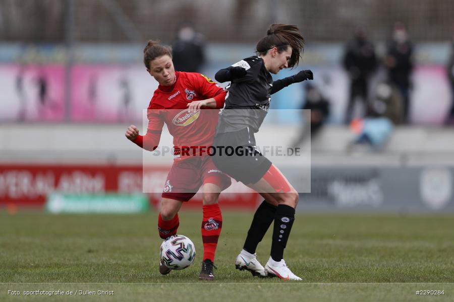 Marsia Gath, Alicia-Sophie Gudorf, Soccergirl Sportpark, Würzburg, 21.03.2021, DFL, sport, action, Fussball, Deutschland, März 2021, Saison 2020/2021, FCK, FWK, Frauen, Süd, 2. Frauen-Bundesliga, 1. FC Köln, FC Würzburger Kickers - Bild-ID: 2290284 Marsia Gath, Alicia-Sophie Gudorf, Soccergirl Sportpark, Würzburg, 21.03.2021, DFL, sport, action, Fussball, Deutschland, März 2021, Saison 2020/2021, FCK, FWK, Frauen, Süd, 2. Frauen-Bundesliga, 1. FC Köln, FC Würzburger Kickers - Bild-ID: 2290284