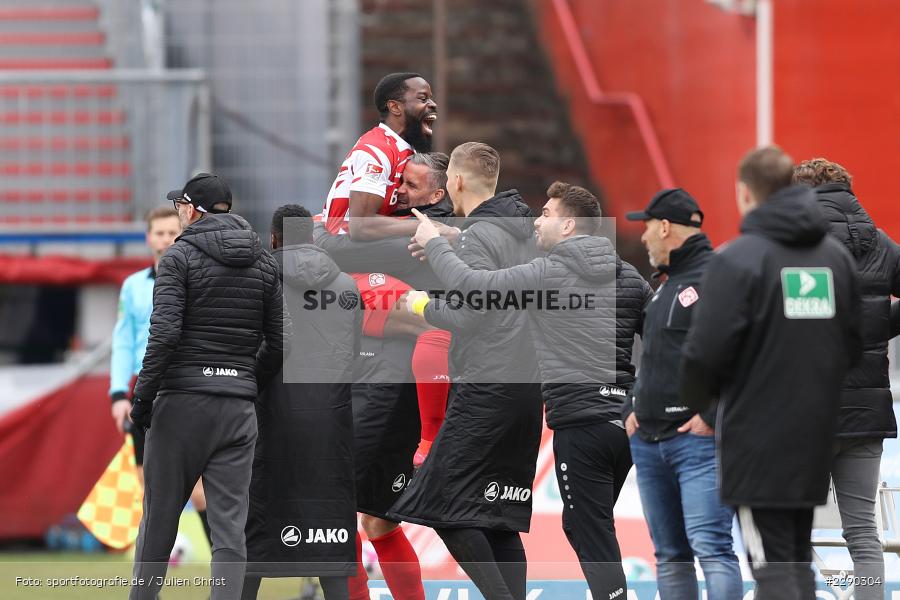 Stefan Maierhofer, Emotionen, Torjubel, Ridge Munsy, FLYERALARM Arena, Würzburg, 21.03.2021, DFL, sport, action, Fussball, Deutschland, März 2021, Saison 2020/2021, SSV, FWK, Bundesliga, 2. Bundesliga, SSV Jahn Regensburg, FC Würzburger Kickers - Bild-ID: 2290304 Stefan Maierhofer, Emotionen, Torjubel, Ridge Munsy, FLYERALARM Arena, Würzburg, 21.03.2021, DFL, sport, action, Fussball, Deutschland, März 2021, Saison 2020/2021, SSV, FWK, Bundesliga, 2. Bundesliga, SSV Jahn Regensburg, FC Würzburger Kickers - Bild-ID: 2290304