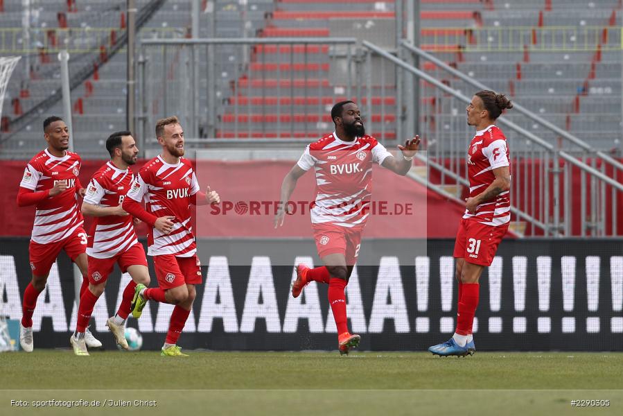 Rolf Feltscher, Emotionen, Torjubel, Ridge Munsy, FLYERALARM Arena, Würzburg, 21.03.2021, DFL, sport, action, Fussball, Deutschland, März 2021, Saison 2020/2021, SSV, FWK, Bundesliga, 2. Bundesliga, SSV Jahn Regensburg, FC Würzburger Kickers - Bild-ID: 2290305 Rolf Feltscher, Emotionen, Torjubel, Ridge Munsy, FLYERALARM Arena, Würzburg, 21.03.2021, DFL, sport, action, Fussball, Deutschland, März 2021, Saison 2020/2021, SSV, FWK, Bundesliga, 2. Bundesliga, SSV Jahn Regensburg, FC Würzburger Kickers - Bild-ID: 2290305