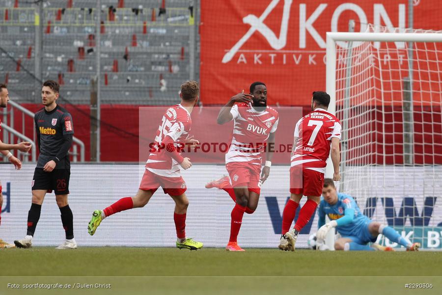 Rolf Feltscher, Emotionen, Torjubel, Ridge Munsy, FLYERALARM Arena, Würzburg, 21.03.2021, DFL, sport, action, Fussball, Deutschland, März 2021, Saison 2020/2021, SSV, FWK, Bundesliga, 2. Bundesliga, SSV Jahn Regensburg, FC Würzburger Kickers - Bild-ID: 2290306 Rolf Feltscher, Emotionen, Torjubel, Ridge Munsy, FLYERALARM Arena, Würzburg, 21.03.2021, DFL, sport, action, Fussball, Deutschland, März 2021, Saison 2020/2021, SSV, FWK, Bundesliga, 2. Bundesliga, SSV Jahn Regensburg, FC Würzburger Kickers - Bild-ID: 2290306