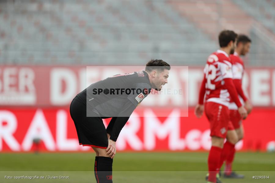 enttäuscht, Andreas Albers, FLYERALARM Arena, Würzburg, 21.03.2021, DFL, sport, action, Fussball, Deutschland, März 2021, Saison 2020/2021, SSV, FWK, Bundesliga, 2. Bundesliga, SSV Jahn Regensburg, FC Würzburger Kickers - Bild-ID: 2290314