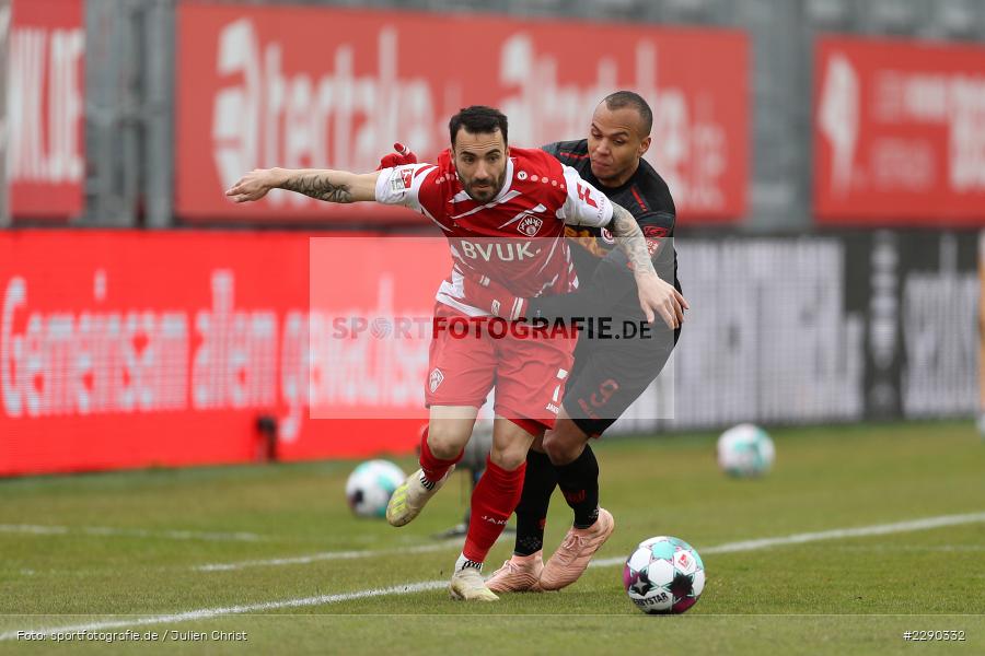Mitja Lotric, Jann George, FLYERALARM Arena, Würzburg, 21.03.2021, DFL, sport, action, Fussball, Deutschland, März 2021, Saison 2020/2021, SSV, FWK, Bundesliga, 2. Bundesliga, SSV Jahn Regensburg, FC Würzburger Kickers - Bild-ID: 2290332 Mitja Lotric, Jann George, FLYERALARM Arena, Würzburg, 21.03.2021, DFL, sport, action, Fussball, Deutschland, März 2021, Saison 2020/2021, SSV, FWK, Bundesliga, 2. Bundesliga, SSV Jahn Regensburg, FC Würzburger Kickers - Bild-ID: 2290332