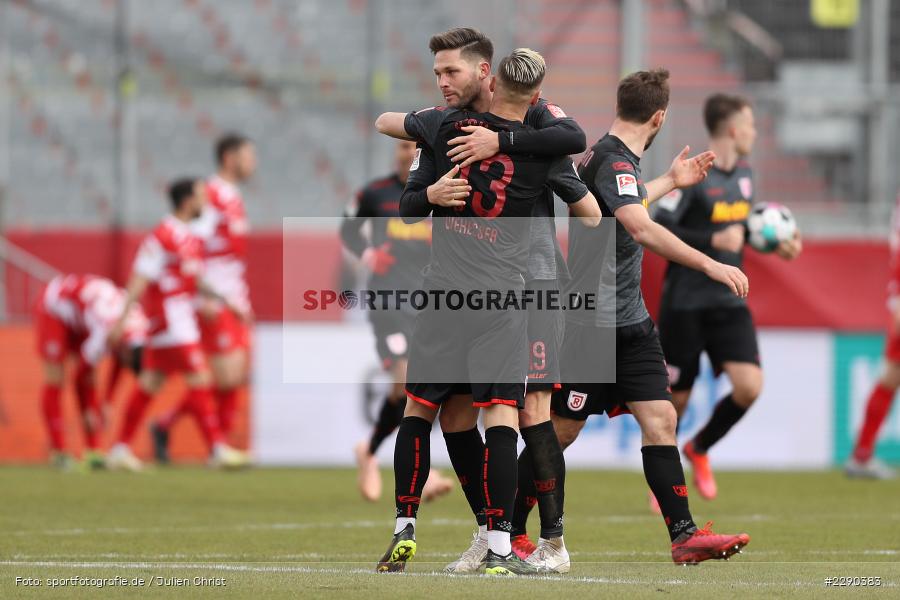 Ausgleich, Torjubel, Erik Wekesser, Andreas Albers, FLYERALARM Arena, Würzburg, 21.03.2021, DFL, sport, action, Fussball, Deutschland, März 2021, Saison 2020/2021, SSV, FWK, Bundesliga, 2. Bundesliga, SSV Jahn Regensburg, FC Würzburger Kickers - Bild-ID: 2290383 Ausgleich, Torjubel, Erik Wekesser, Andreas Albers, FLYERALARM Arena, Würzburg, 21.03.2021, DFL, sport, action, Fussball, Deutschland, März 2021, Saison 2020/2021, SSV, FWK, Bundesliga, 2. Bundesliga, SSV Jahn Regensburg, FC Würzburger Kickers - Bild-ID: 2290383